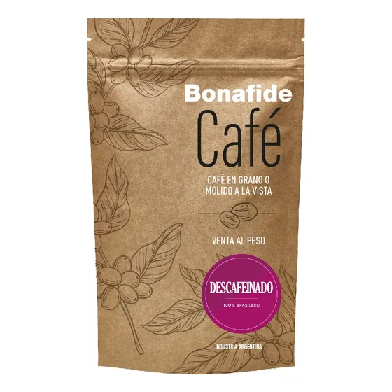 Cafe Descafeinado Bonafide Granos O Molido 1k Local Envio