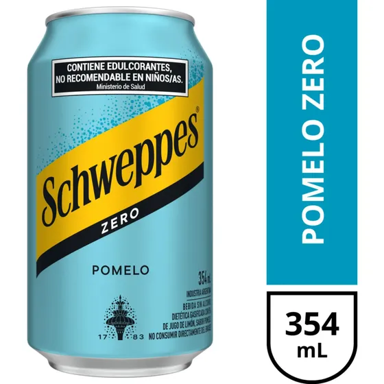 Pack X6 Gaseosa Schweppes Pomelo Zero Sin Azucar Dietetica