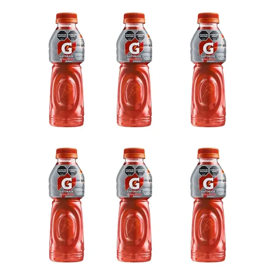 Bebida Isotónica Gatorade Frutas Tropicales 500cc Pack x6 Unidades