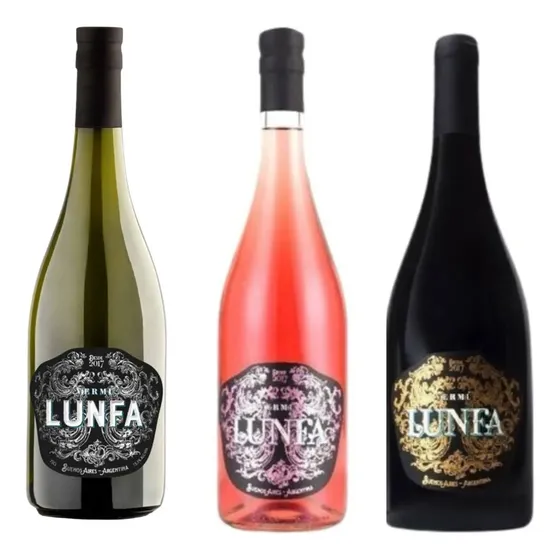 Pack X3 Lunfa Vermouth Blanco + Rosso + Rosado X750ml Vermu