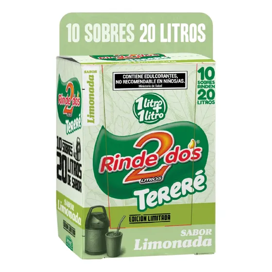 Jugo En Polvo Sabor Limonada Ideal Para Tereré Rindedos 1+1