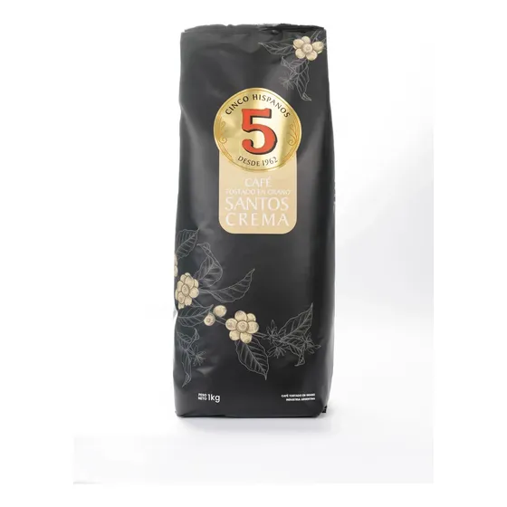 Cafe Santos Crema Granos 5 Hispanos Espresso X 1 Kilo