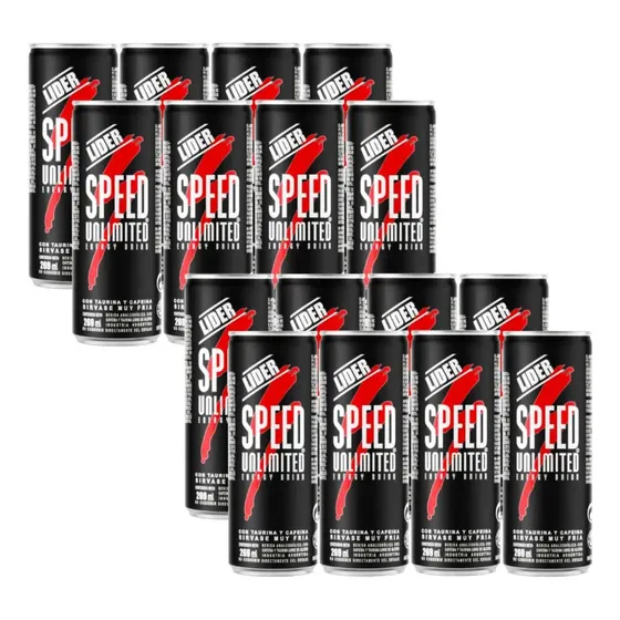 Speed Bebida Energizante Lata 250ml Pack X16 - Gobar®