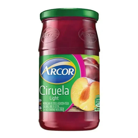 Mermelada Light De Ciruela Arcor X 390 Grs