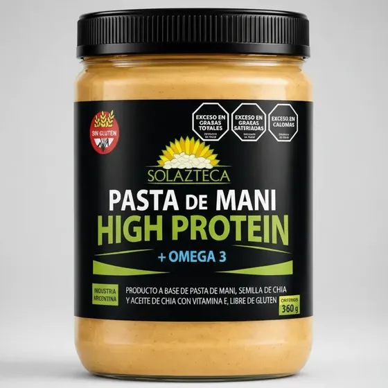 Pasta De Mani Proteica + Omega 3 Vegano S/tacc
