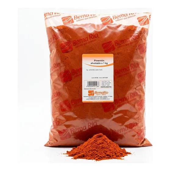 Pimentón Ahumado Bema Río 1kg Condimento Especias Molido