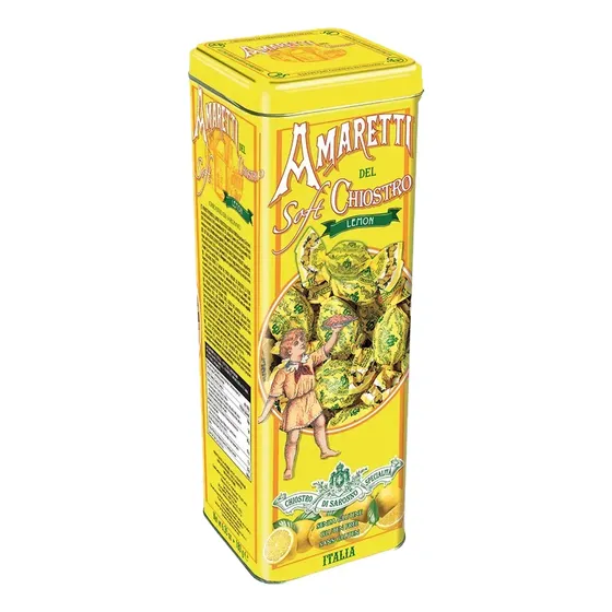 Amaretti Italiano Clasico Blando Con Limon - Lata 180g