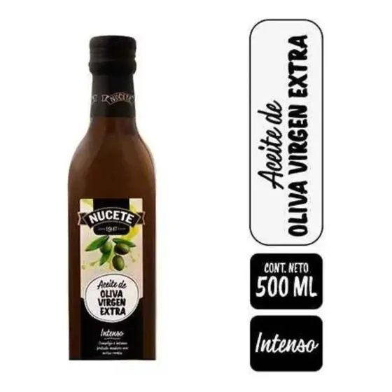 Aceite De Oliva Extra Virgen Intenso Nucete Botella 500 Ml