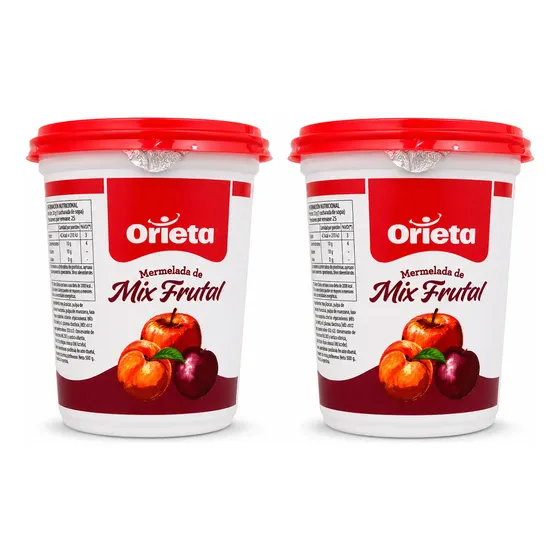 Mermelada Familiar Mix Frutal Orieta X500 Gr X2