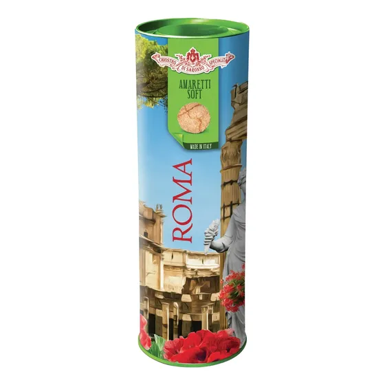 Amaretti Itailiano Clasico Soft - Lata Roma 180gr Importado