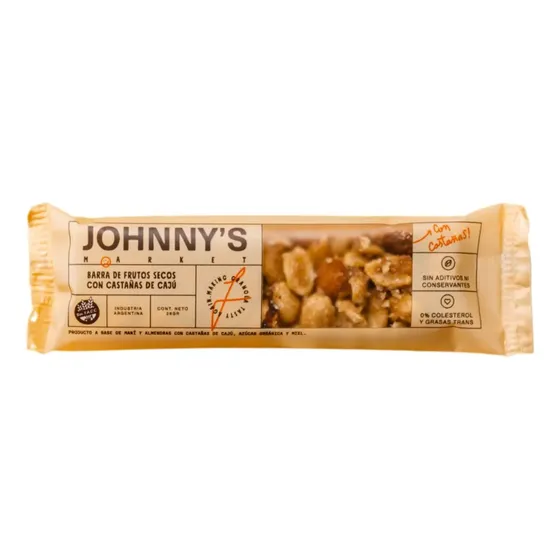 Caja 12 Barras Mani Almendra Y Castañas Caju Johnny's Market