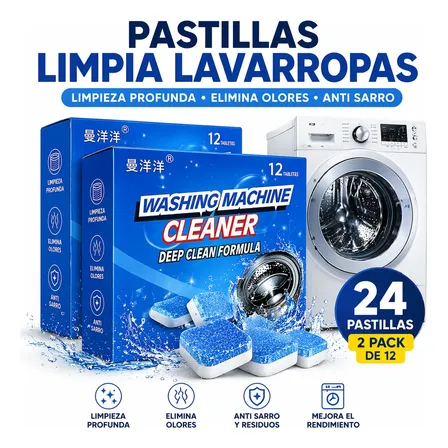 Pastillas Limpia Lavarropas X24 Limpieza Profunda