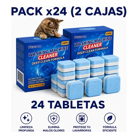 Pastillas Limpia Lavarropas X24u Limpieza Profunda