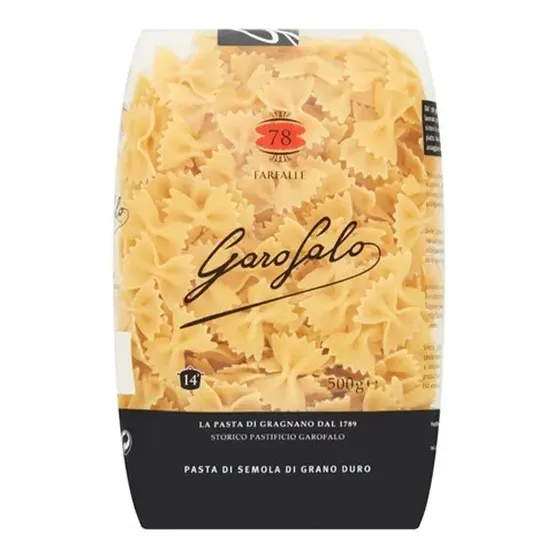 Pasta Farfalle Garofalo 500g Origen Italia