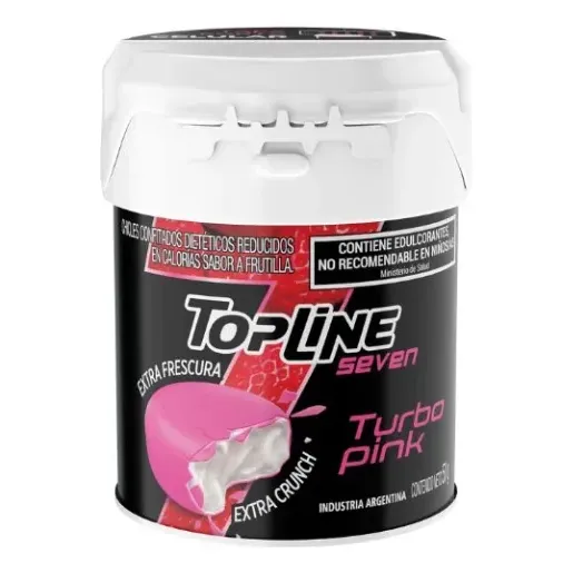 Topline Turbo Pink Chicle Sabor Frutilla X 50 G