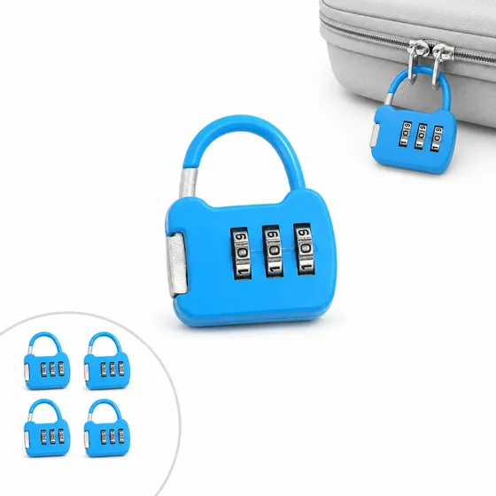 Candado Pequeño De Combinación 3 Dígitos Para Locker Valija Cierre