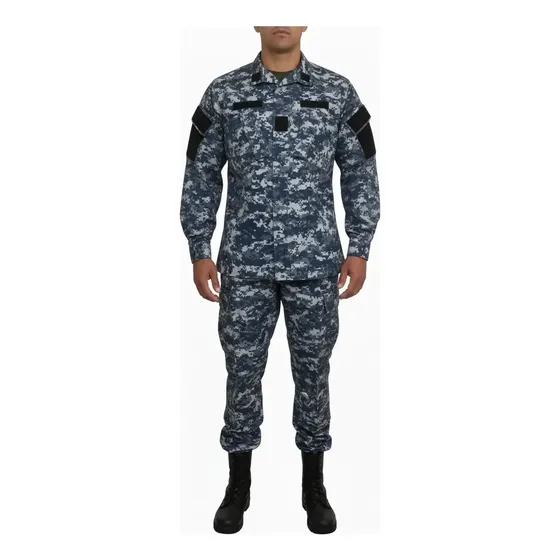 Uniforme Tactico Azul Americano Pixelado Policia Militar