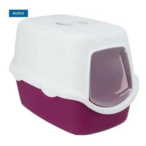 Bandeja Sanitaria Litera Cerrada Para Gato Premium 56x40x40 Color Morado
