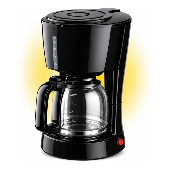 Cafetera De Filtroeléctrica 650w 15 Pocillos Jarra De Vidrio