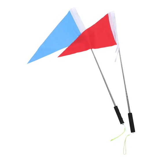 Juego De 2 Mástiles Extensibles 1.2m Con Banderas