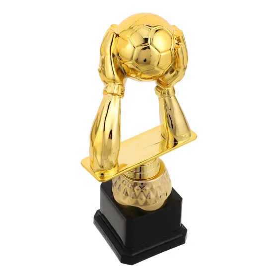 Trofeo De Fútbol: Trofeo De Balón De Fútbol Chapado En Oro P
