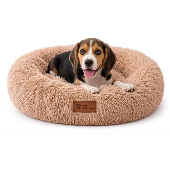 Cucha Camita Perros Gatos Antideslizante Moises Antiestres Marrón Claro Nido Moises