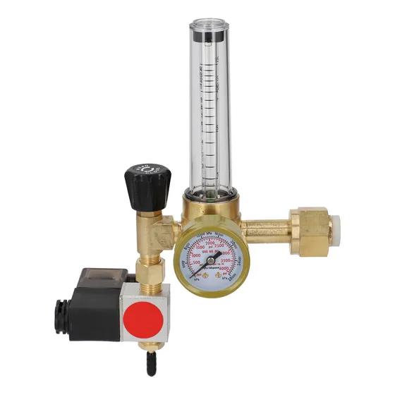 Válvula Solenoide Regulador Co2 Cga320 Y Caudalímetro Entrad
