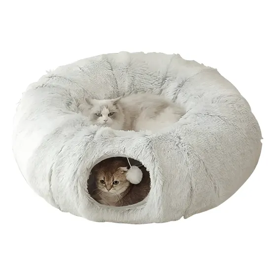 Cama Tunel Para Gatos Interactivo Plegable 84 Cm