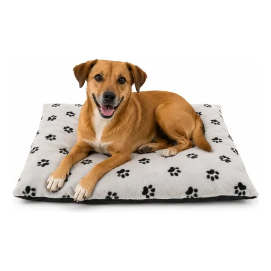 Cama Colchón Polar Para Perros Gatos Base Antideslizante