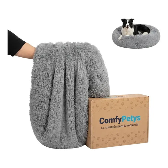 Funda Cama Perro Antiestres Comfypetys Grande Talle L 80x80
