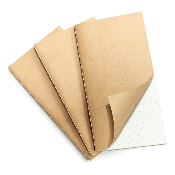 Repuesto Para Cuaderno Papel Kraft Cosido X3