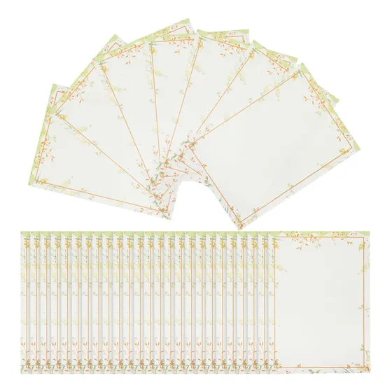 50 Hojas De Papel Retro Para Escribir Cartas