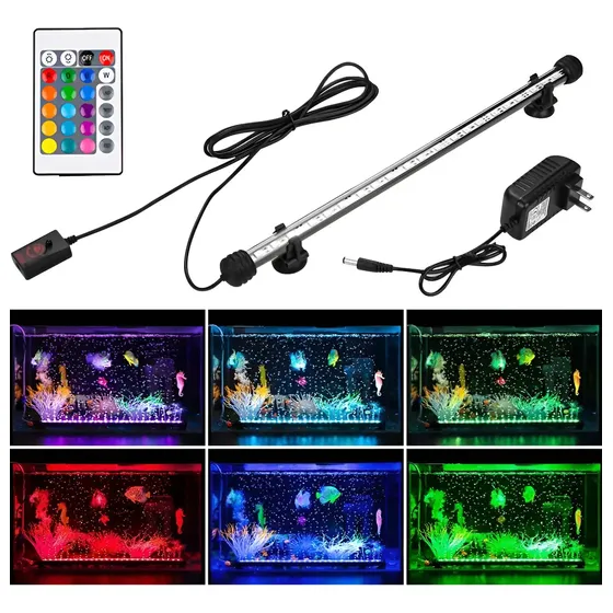 . Lámpara Para Peceras Acuarios Luces Led Sumergible /#~ _