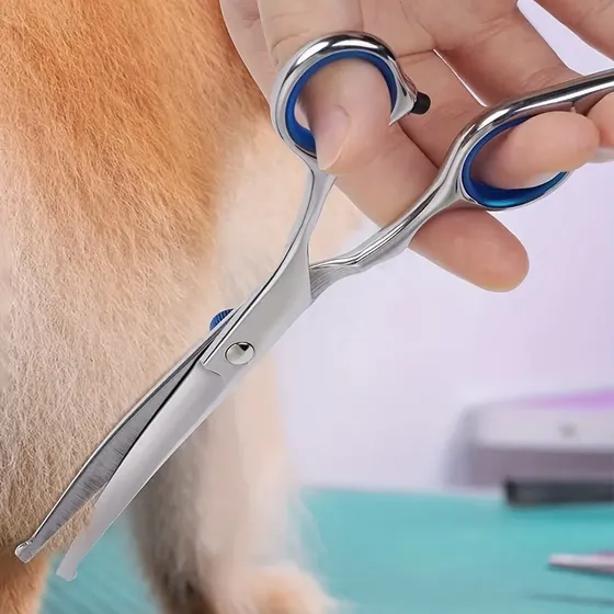 Tijera Curva 17cm Para Peluquería Canina Segura