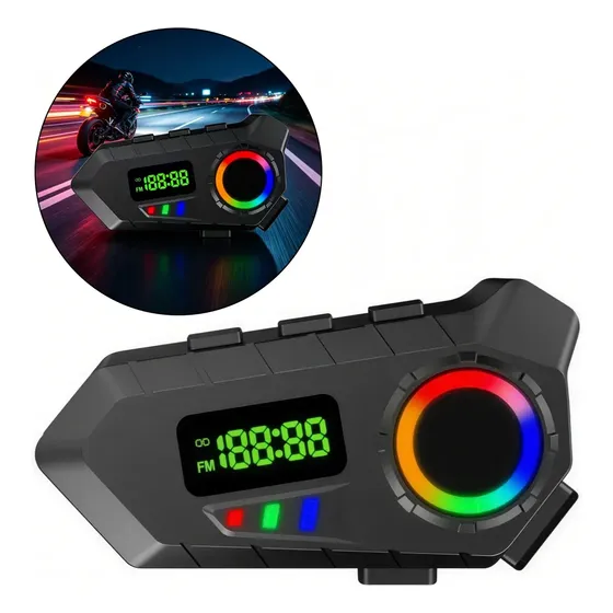 Intercomunicador Bluetooth 6.0 Para Casco Moto Con Fm