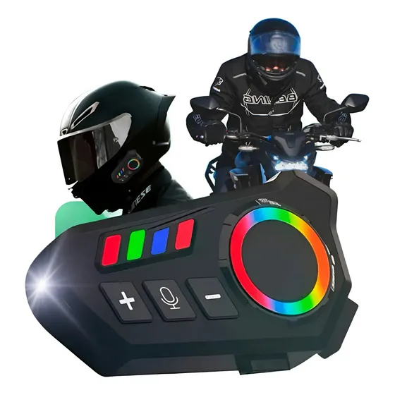 Comunicador de casco Bluetooth celular universal Rgb
