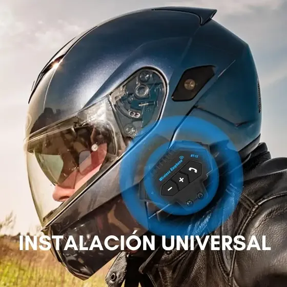 Audífono Intercomunicador Casco Moto Auricular Bluetooth