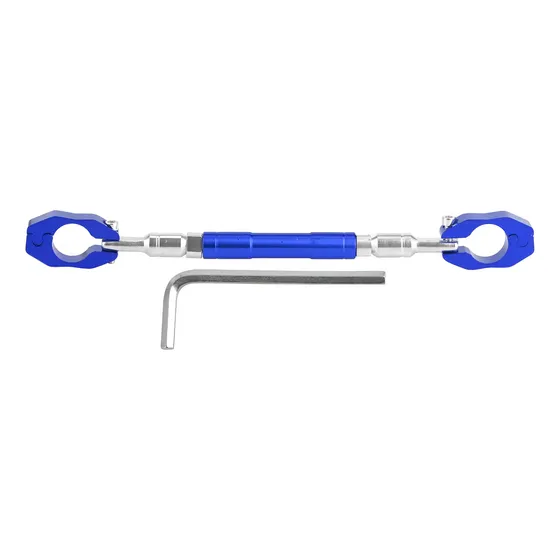Barra De Manillar Para Motocicleta De 7/8 Pulgadas Con Refuerzo Ajustable (azul)