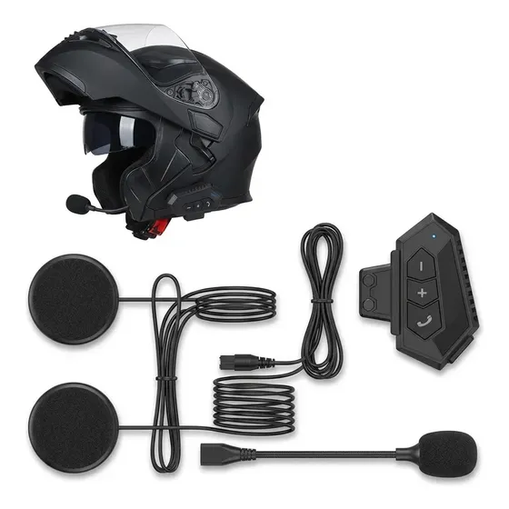Casco Intercomunicador Viajes Musica Auriculares Bluetooth