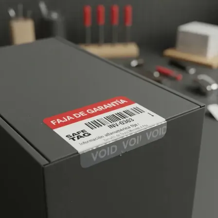 100 Etiquetas Seguridad Autoadhesivas Garantía Reparaciones