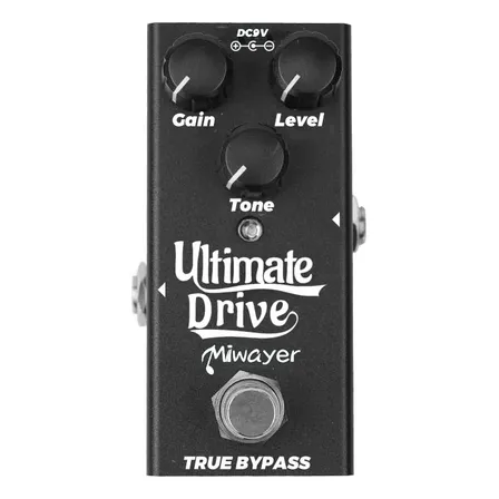 Pedal De Overdrive Miwayer Ultimate Drive Dynamic True Bypass Negro