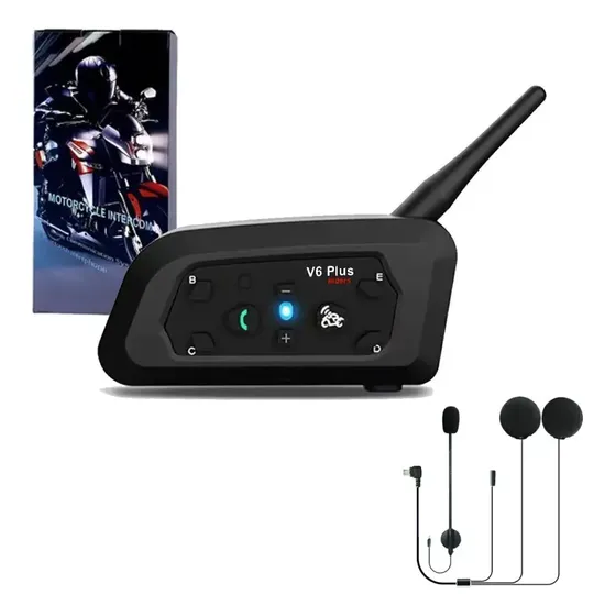 Intercomunicador Moto Inalámbrico Casco Bluetooth 5.2v6plus