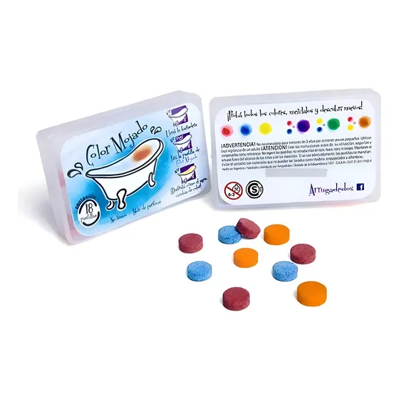 Pastillas De Baño Arrugadedos Multicolor 18 Unidades Edad 2-4 Años