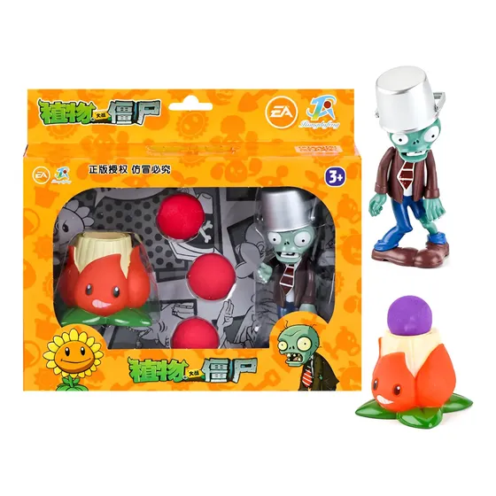 Juguete Plants Vs Zombies Cactus Lanzabolas Con Zombie