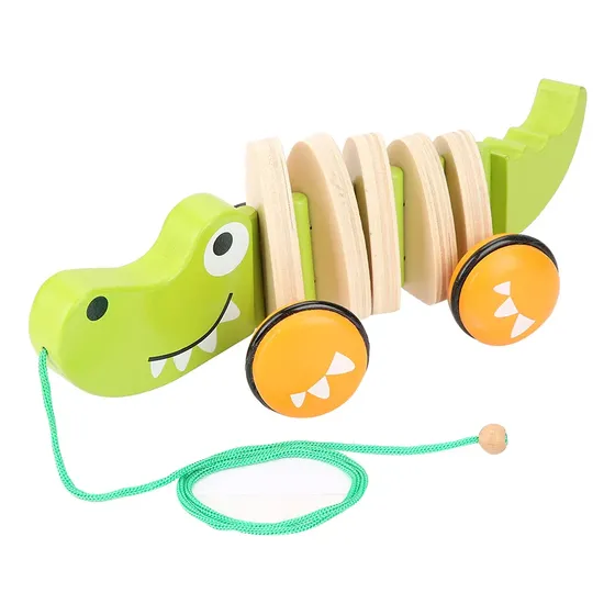 De Madera Con Forma De Cocodrilo Para Niños Pequeños