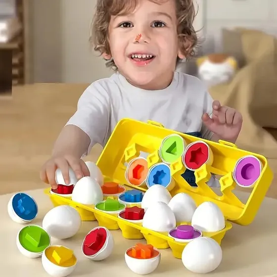 Huevos Encastre Didácticos Montessori