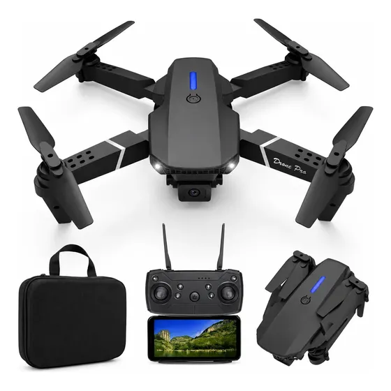 Drone Mini Plegable 360° Doble Camara Wifi Principiantes E88