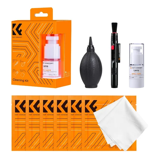 Kit De Limpieza De Lentes De Cámara 9 En 1 K&f Concept Con V