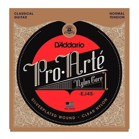 Encordado Para Guitarra Clásica Daddario Ej45 Normal Cuo