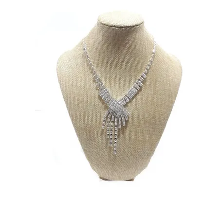 Exhibidor Busto Torso Collares Hessian Tela Arpillera 3202